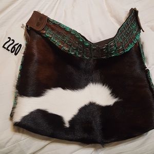Cow hide purse